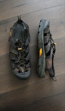 KEEN Brown and Yellow Outdoor Sandals